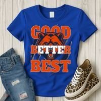 Bears Football Good Better Best Slogan Women's T-Shirt thumb 3