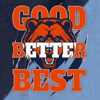 Bears Football Good Better Best Slogan Raglan Baseball Sleeve Shirt thumb 2