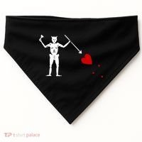 Blackbeard Flag Gift Jolly Roger Skull And Crossbones USA-Made Doggie Bandana thumb 0