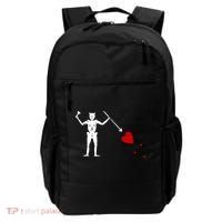 Blackbeard Flag Gift Jolly Roger Skull And Crossbones Backpack thumb 0
