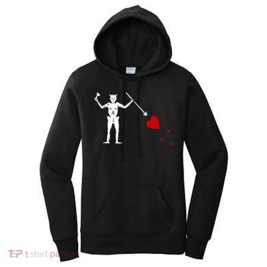 Blackbeard Flag Gift Jolly Roger Skull And Crossbones Women's Hoodie