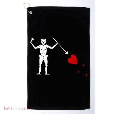 Blackbeard Flag Gift Jolly Roger Skull And Crossbones Golf Towel