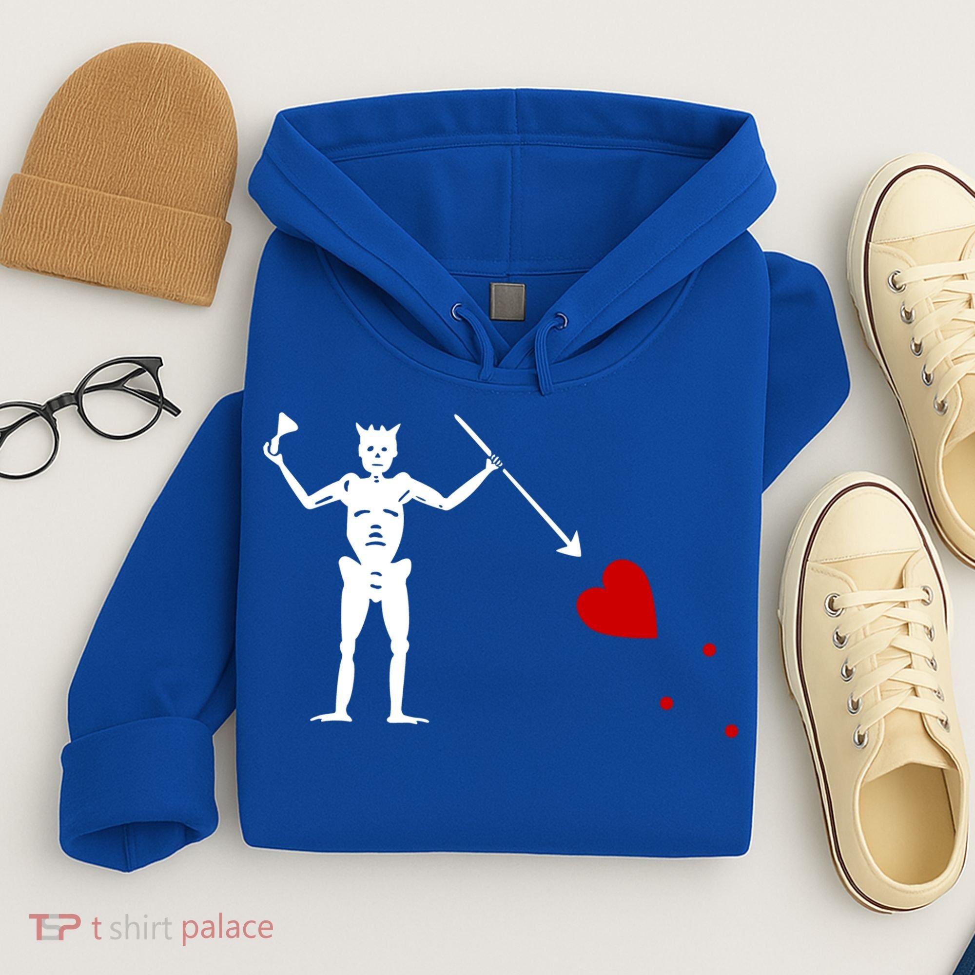 Blackbeard Flag Gift Jolly Roger Skull And Crossbones Hoodie