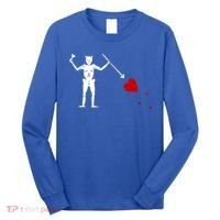 Blackbeard Flag Gift Jolly Roger Skull And Crossbones Long Sleeve Shirt thumb 0