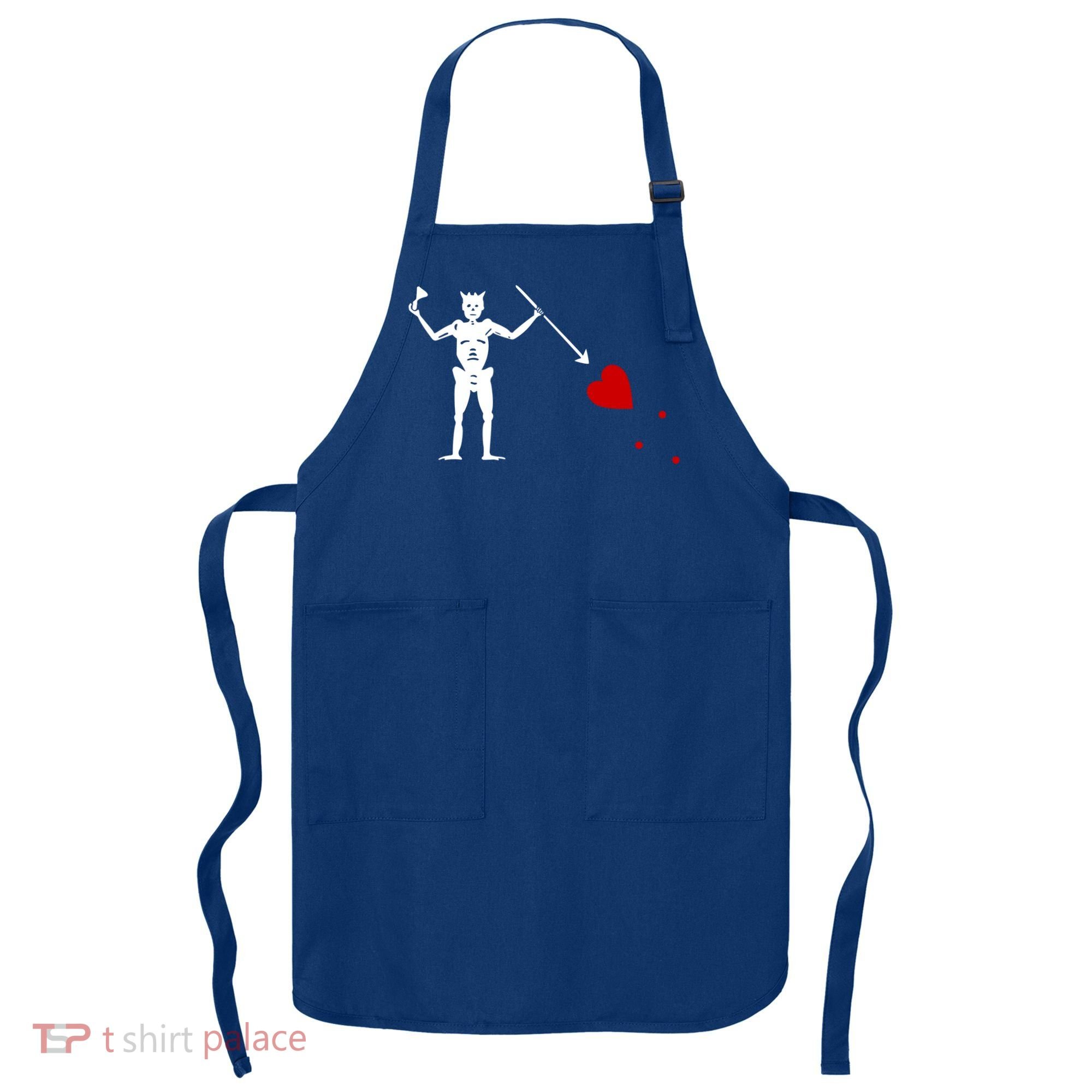 Blackbeard Flag Gift Jolly Roger Skull And Crossbones Apron