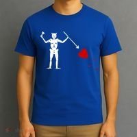 Blackbeard Flag Gift Jolly Roger Skull And Crossbones T-Shirt thumb 3