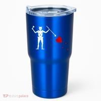 Blackbeard Flag Gift Jolly Roger Skull And Crossbones Tumbler thumb 0