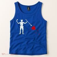 Blackbeard Flag Gift Jolly Roger Skull And Crossbones Tank Top thumb 2