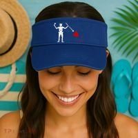 Blackbeard Flag Gift Jolly Roger Skull And Crossbones Visor thumb 2