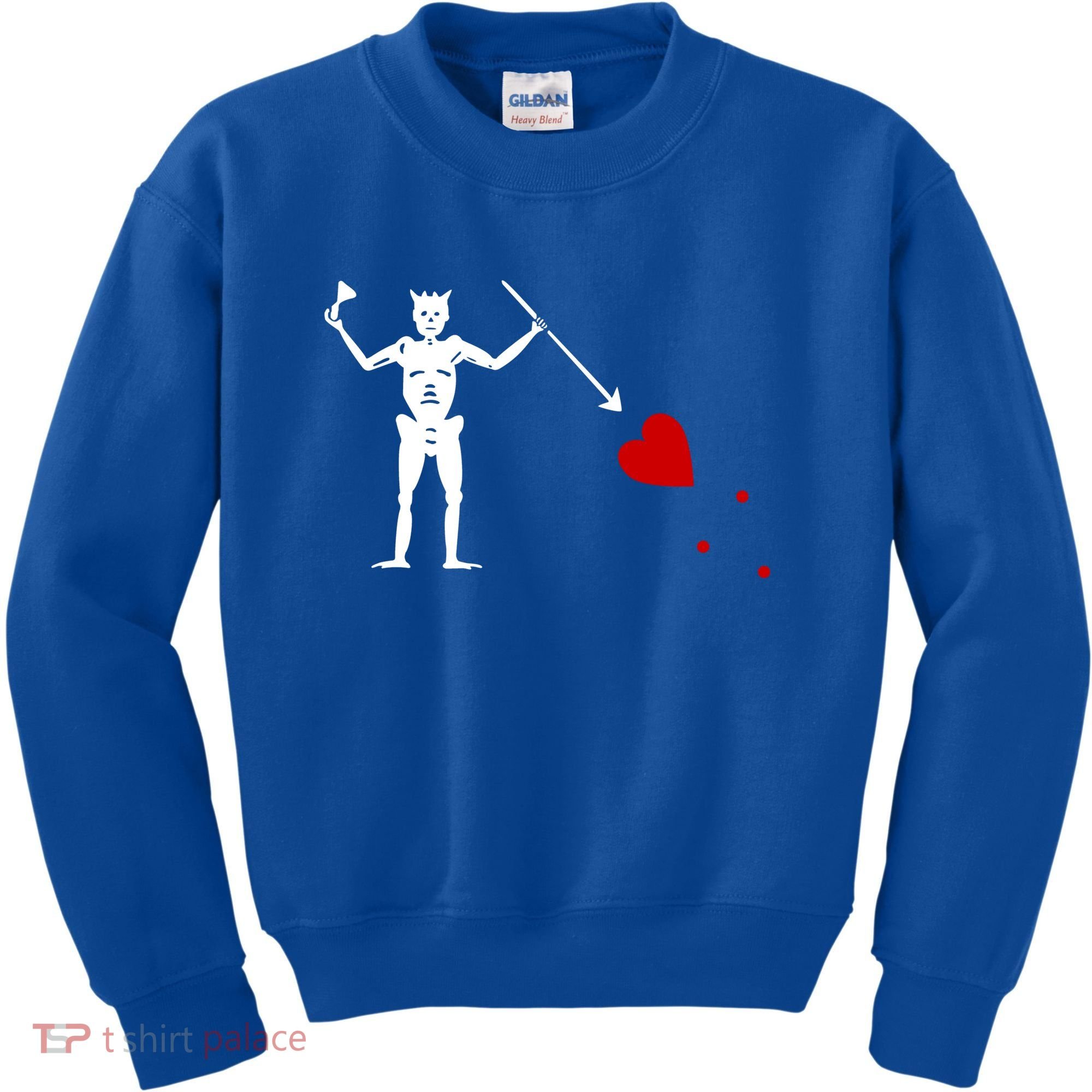 Blackbeard Flag Gift Jolly Roger Skull And Crossbones Kids Sweatshirt
