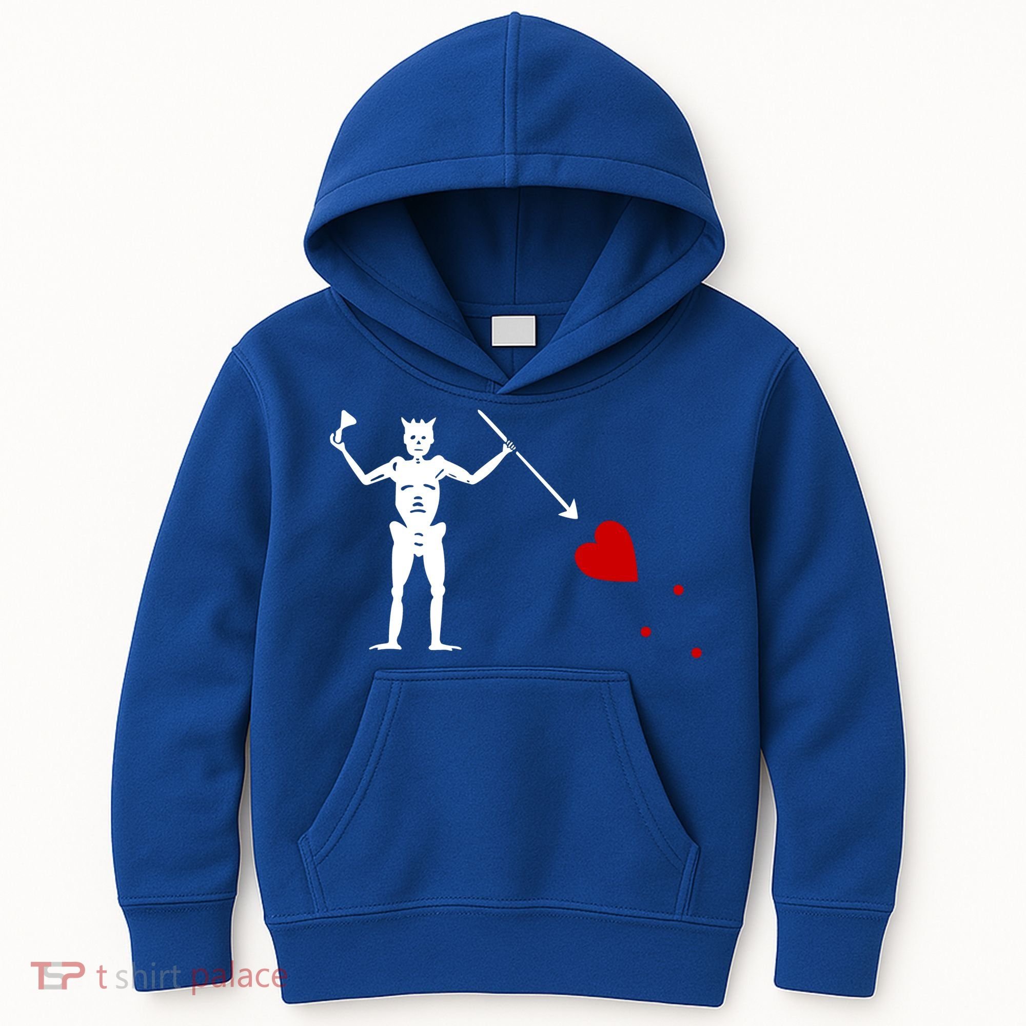 Blackbeard Flag Gift Jolly Roger Skull And Crossbones Kids Hoodie