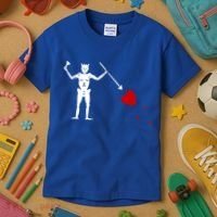 Blackbeard Flag Gift Jolly Roger Skull And Crossbones Kids T-Shirt thumb 3