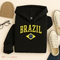 Brazil Flag Green Brasil Hoodie thumb 4