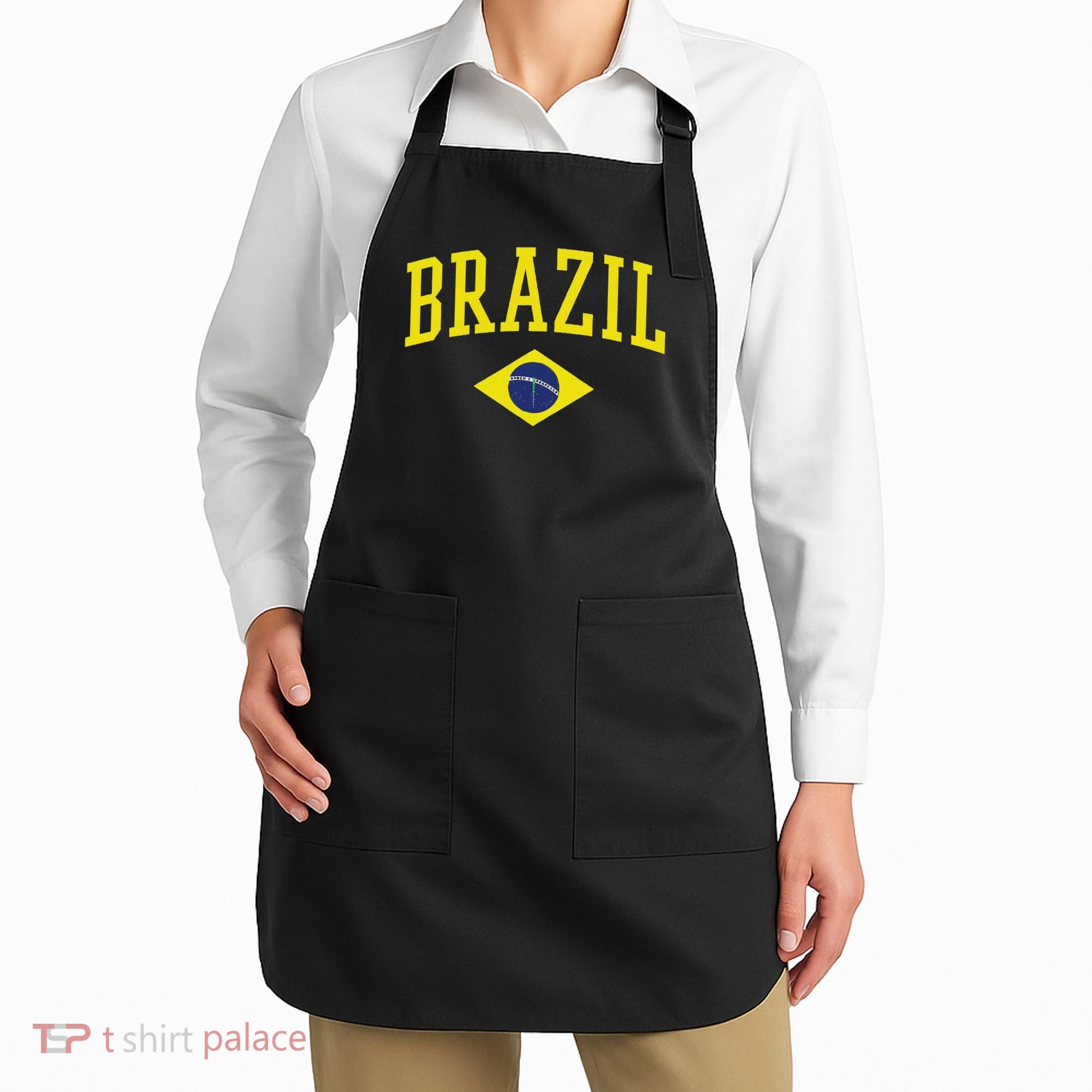 Brazil Flag Green Brasil Apron