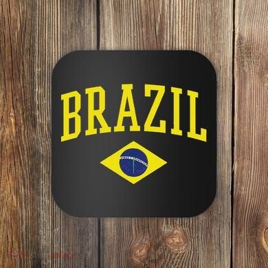 Brazil Flag Green Brasil Coaster