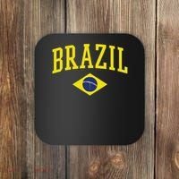 Brazil Flag Green Brasil Coaster thumb 0