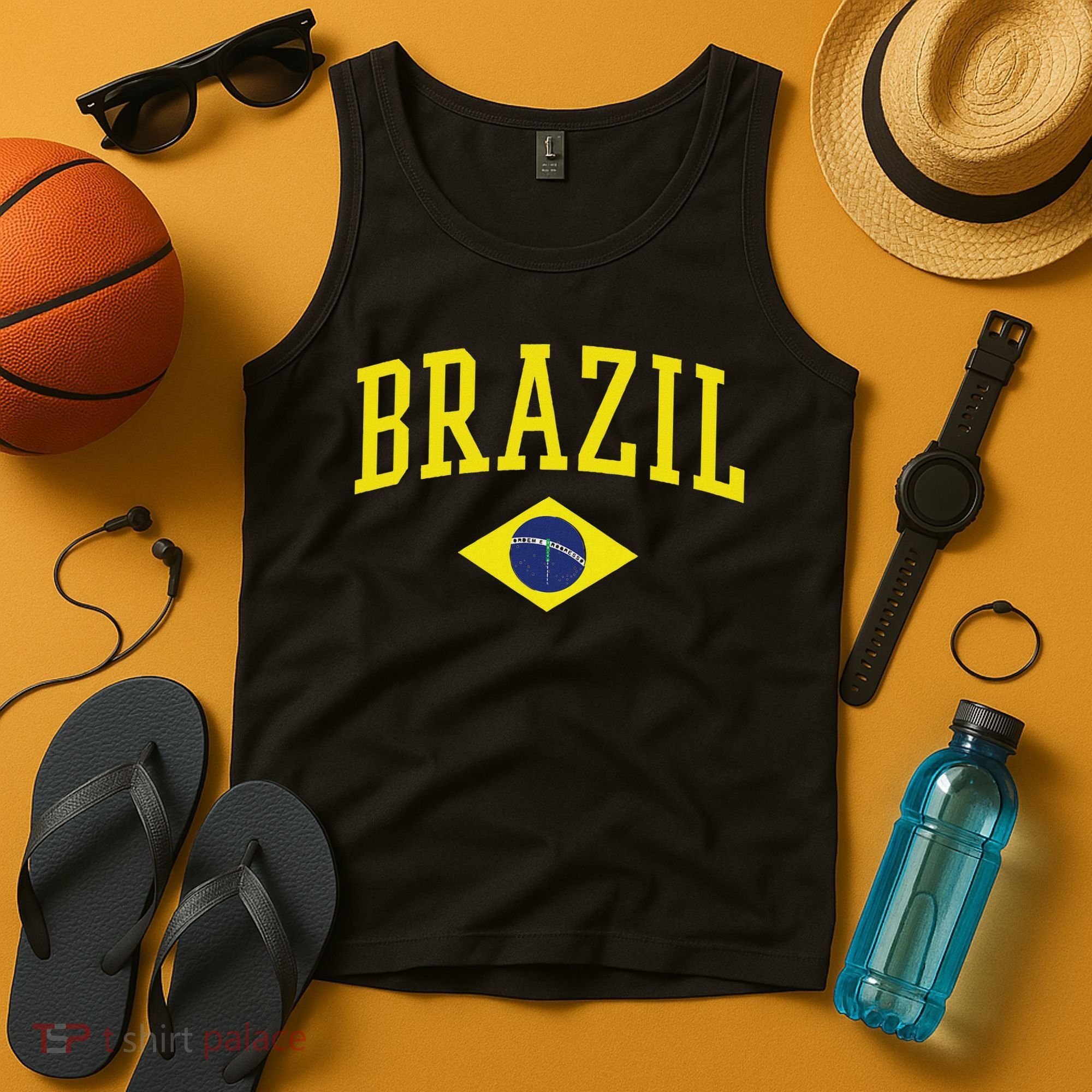 Brazil Flag Green Brasil Tank Top