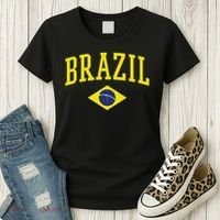 Brazil Flag Green Brasil Women's T-Shirt thumb 3