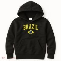 Brazil Flag Green Brasil Kids Hoodie thumb 0