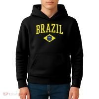 Brazil Flag Green Brasil Kids Hoodie thumb 4