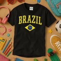 Brazil Flag Green Brasil Kids T-Shirt thumb 3