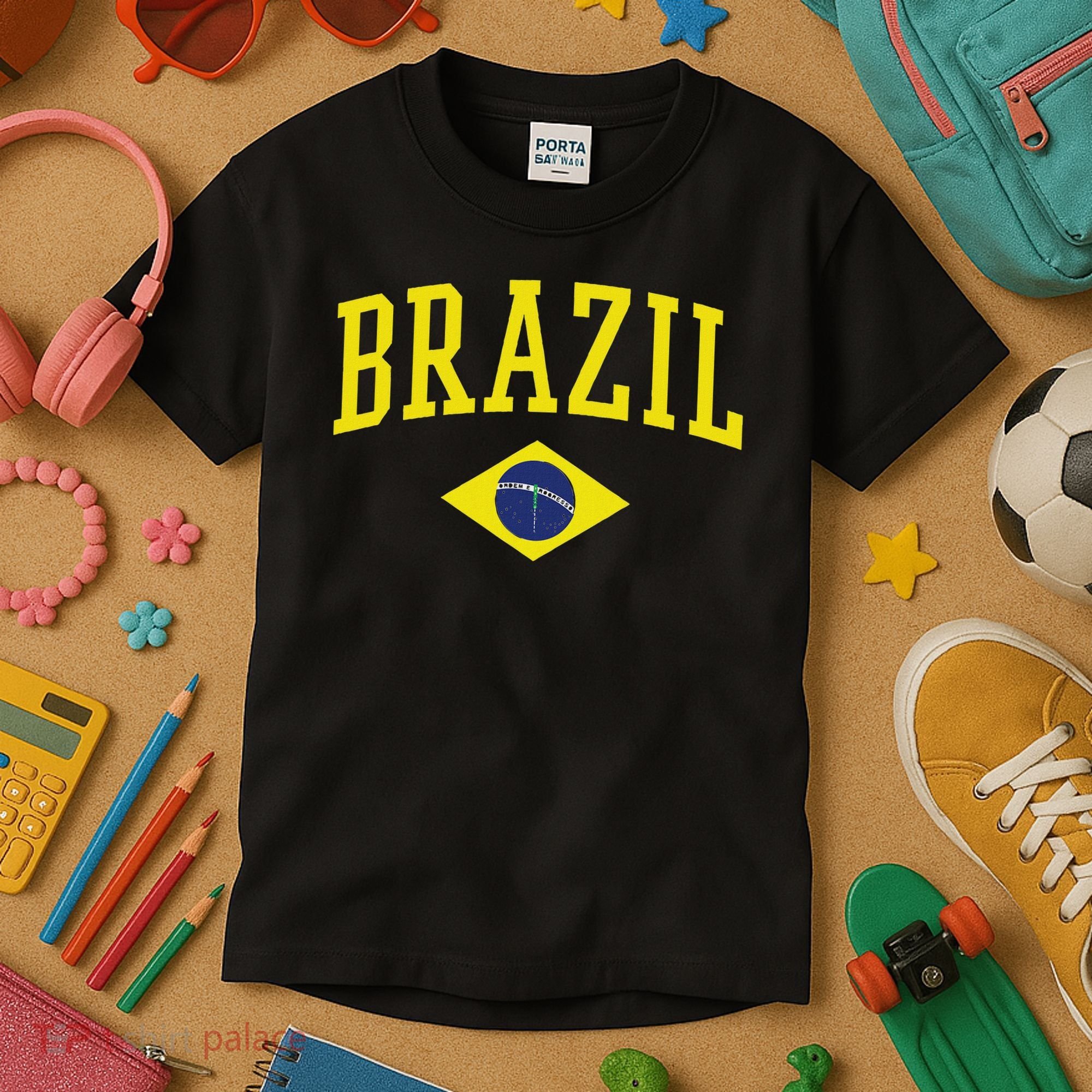 Brazil Flag Green Brasil Kids T-Shirt