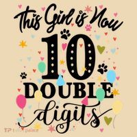 Birthday Funny Gift 10 Yrs Old This Girl Is Now 10 Double Digits Gift Tote Bag thumb 4