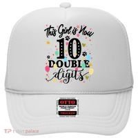 Birthday Funny Gift 10 Yrs Old This Girl Is Now 10 Double Digits Gift Hat thumb 0