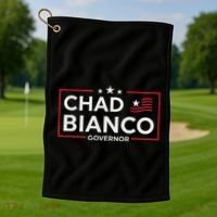 Bianco For Governor 2026 California Chad Bianco Golf Towel thumb 1