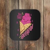 But First Gelato Cute Coaster thumb 0