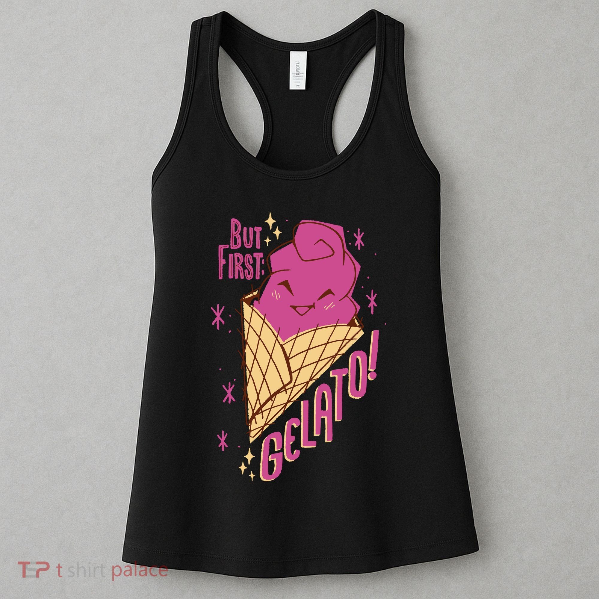 But First Gelato Cute Women's Tank Top