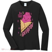 But First Gelato Cute Women's Long Sleeve Shirt thumb 0