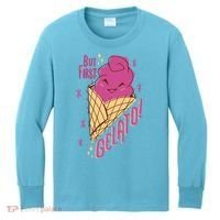 But First Gelato Cute Kids Long Sleeve Shirt thumb 0