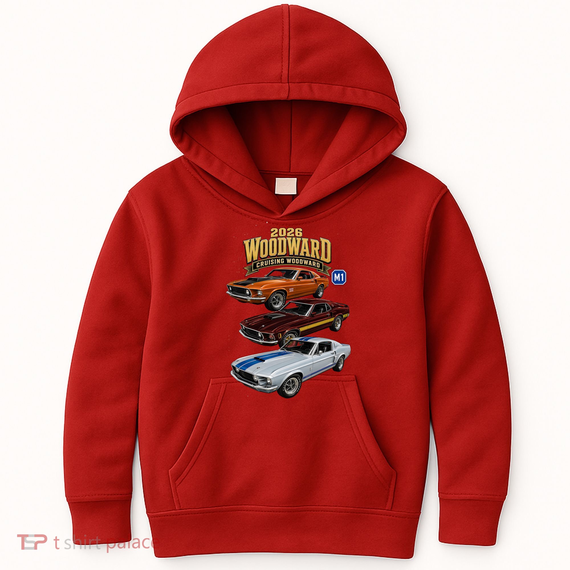 Built For Glory At 2026 Woodward Ave M1 Kids Hoodie