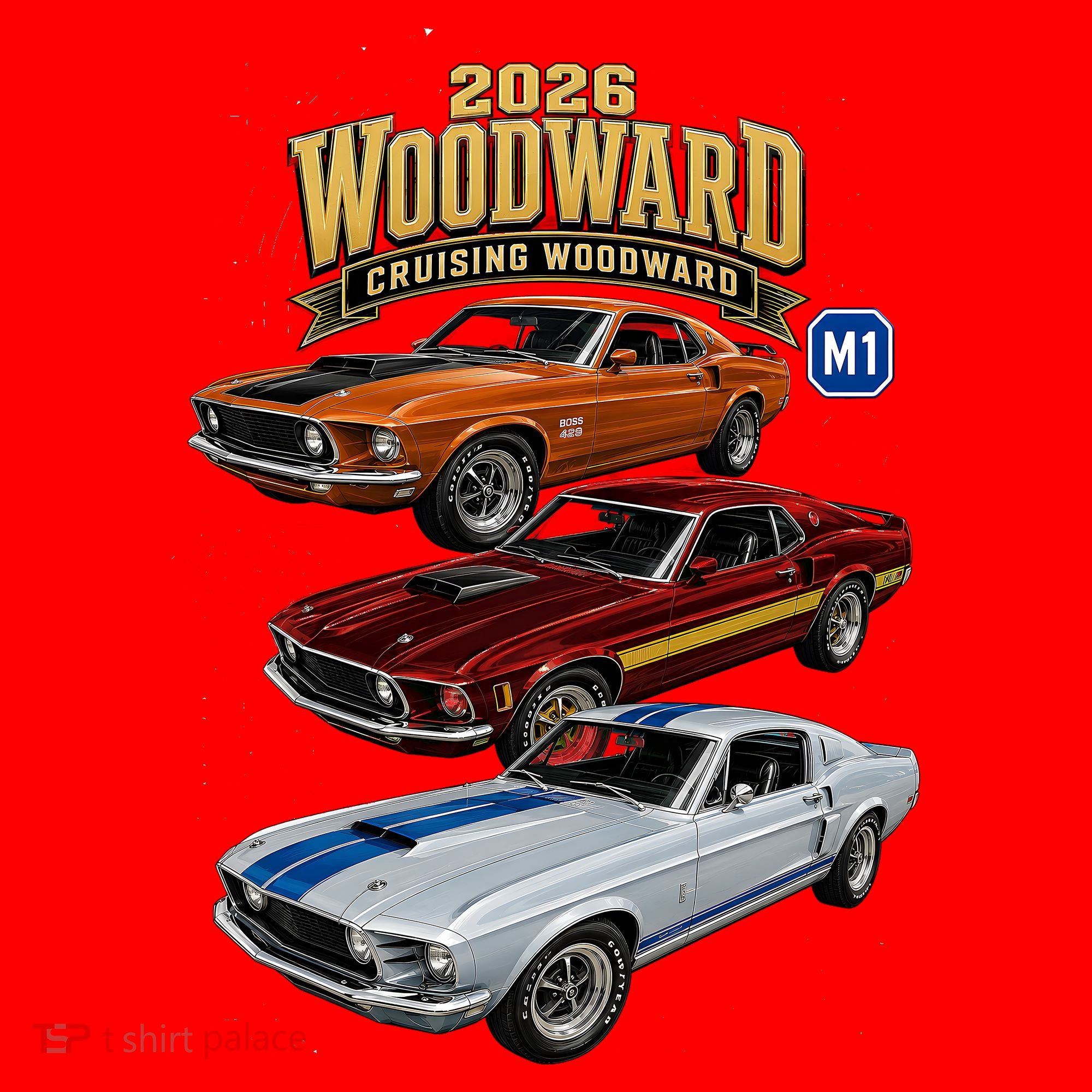 Built For Glory At 2026 Woodward Ave M1 Kids Hoodie