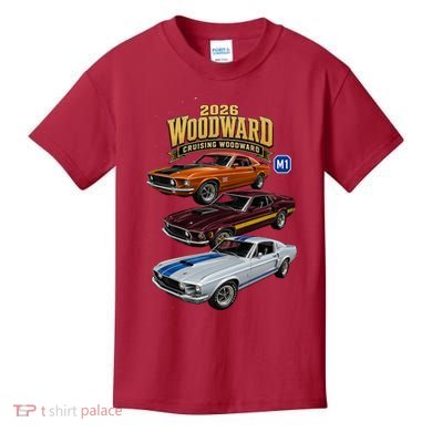 Built For Glory At 2026 Woodward Ave M1 Kids T-Shirt