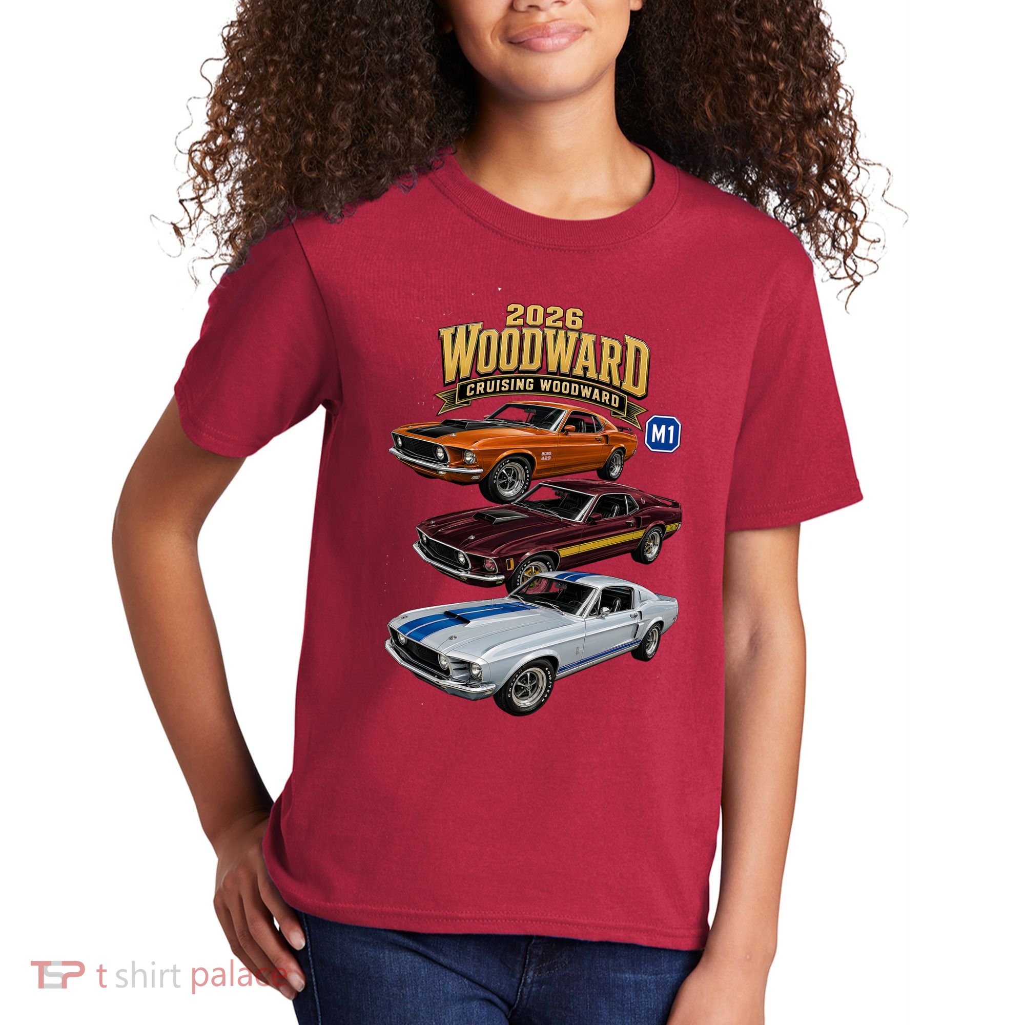 Built For Glory At 2026 Woodward Ave M1 Kids T-Shirt