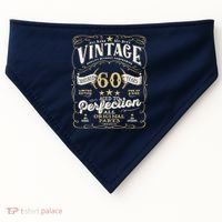 Birthday For Him 60th Birthday Aged To Perfection USA-Made Doggie Bandana thumb 0