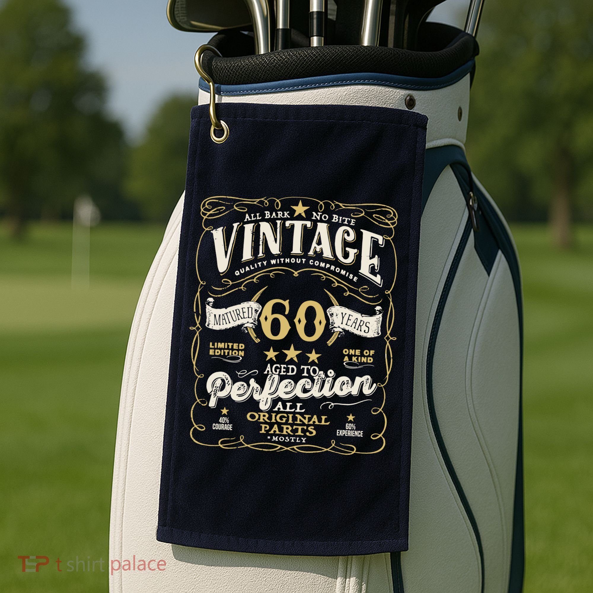 Birthday For Him 60th Birthday Aged To Perfection Golf Towel
