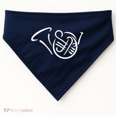 Bugle french horn USA-Made Doggie Bandana