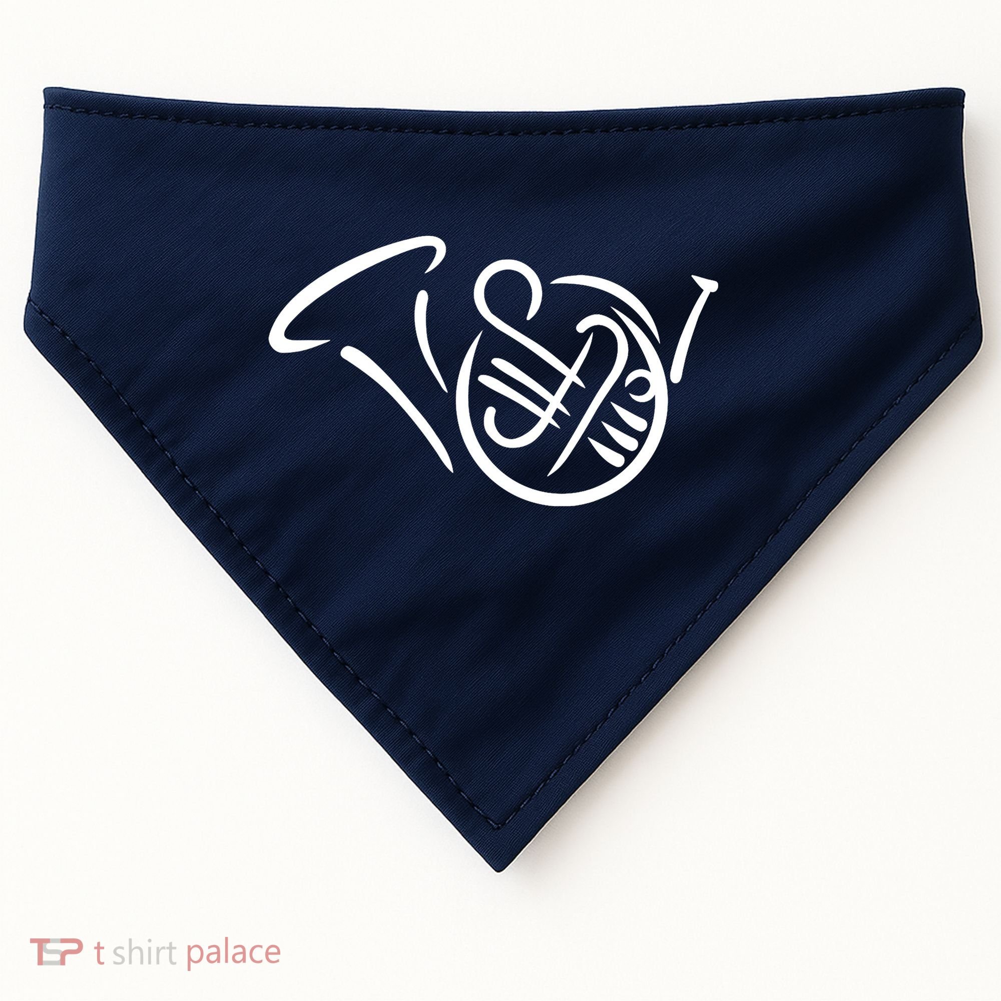 Bugle french horn USA-Made Doggie Bandana