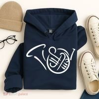 Bugle french horn Hoodie thumb 4