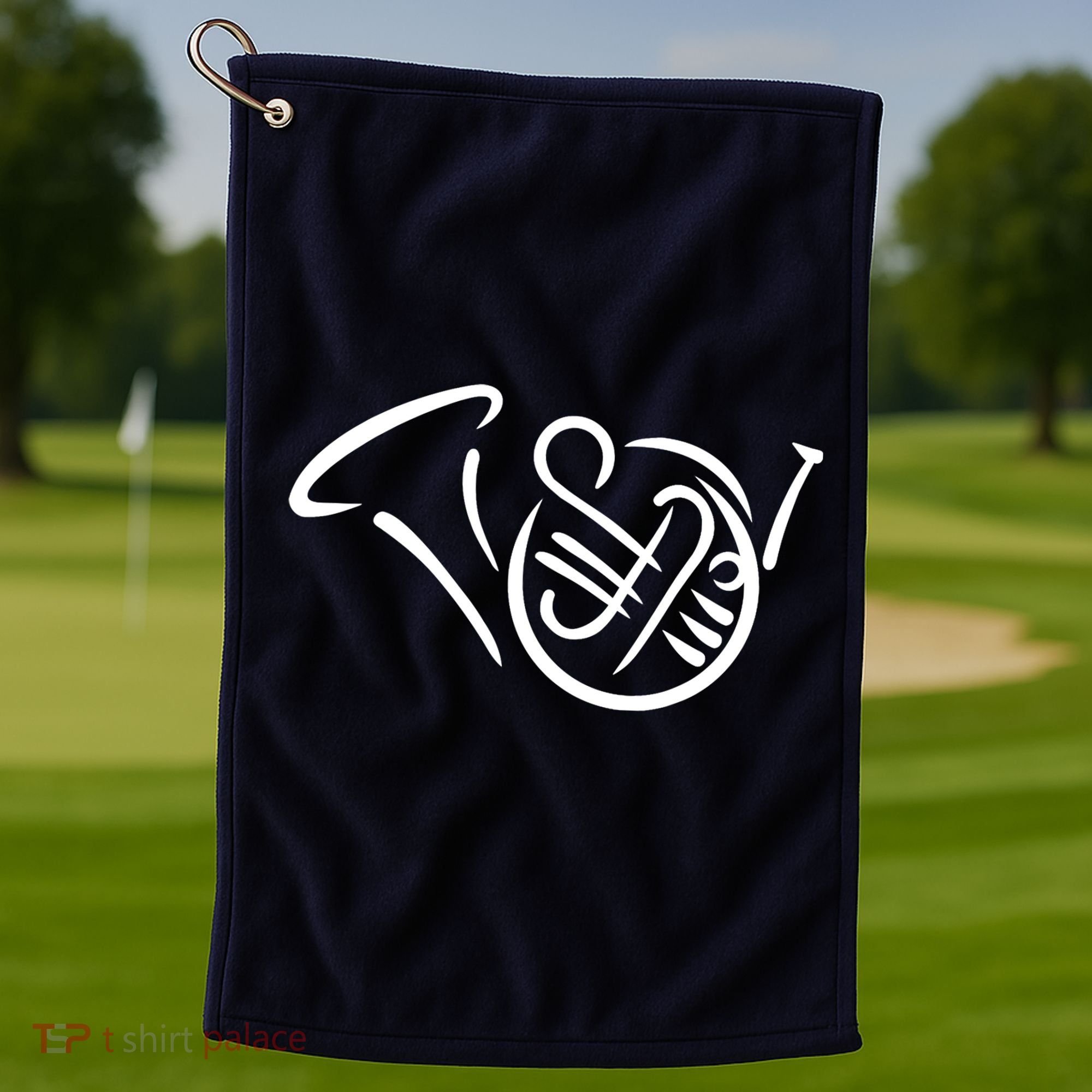 Bugle french horn Golf Towel