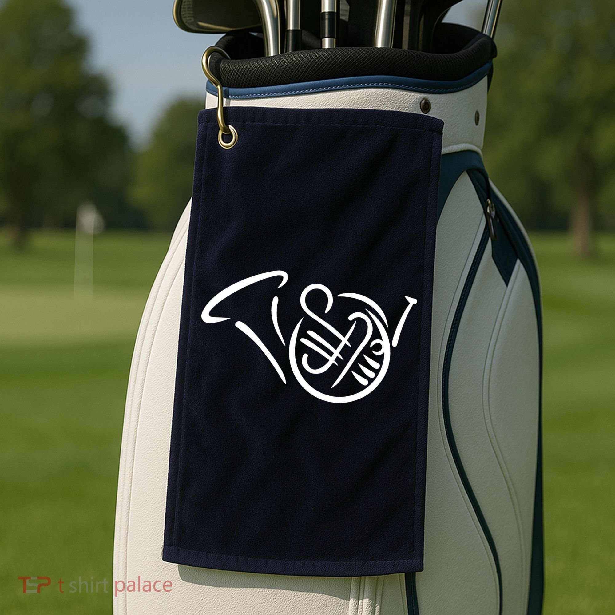 Bugle french horn Golf Towel