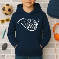 Bugle french horn Kids Hoodie thumb 2