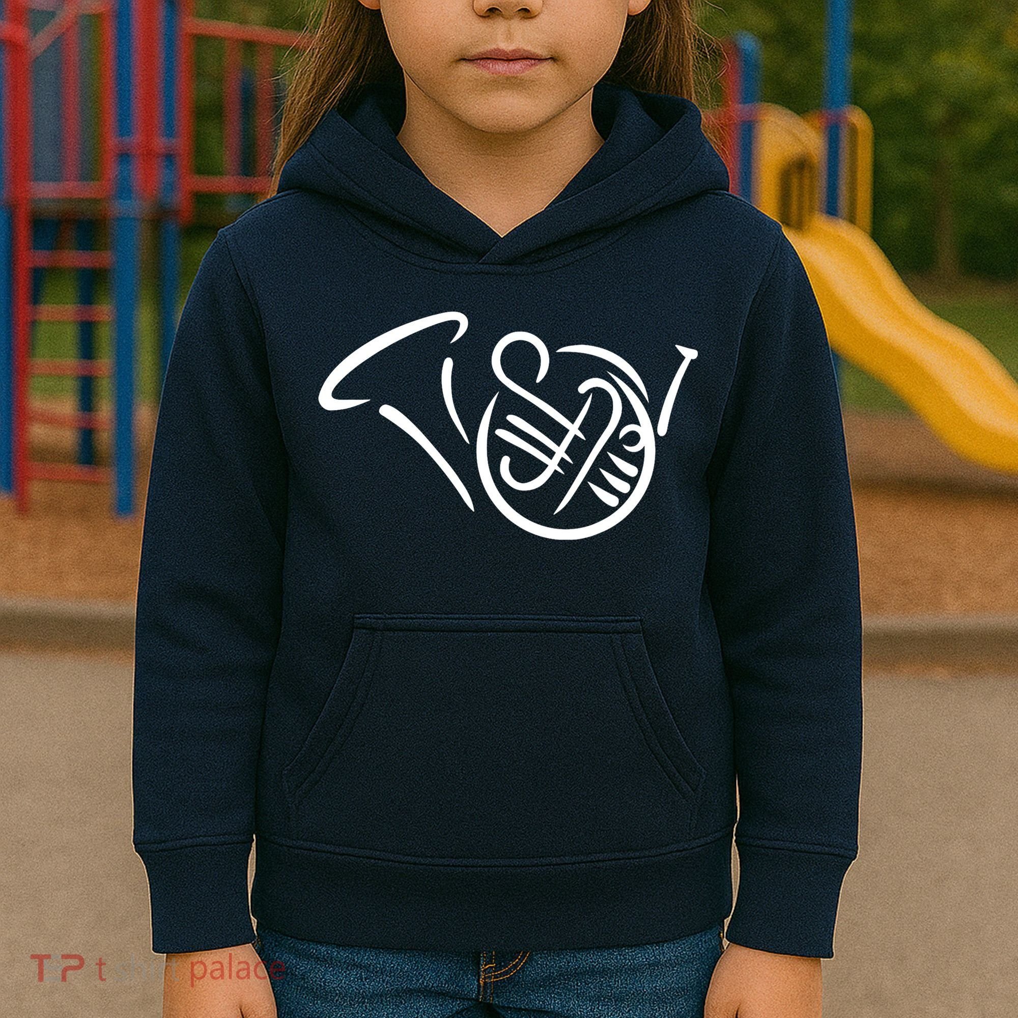 Bugle french horn Kids Hoodie