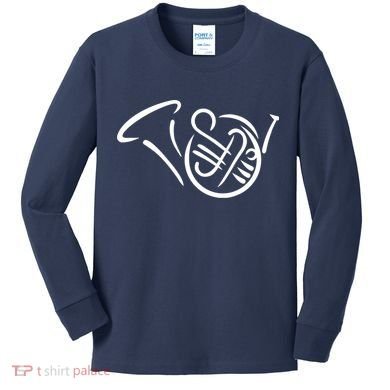 Bugle french horn Kids Long Sleeve Shirt
