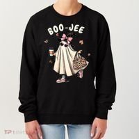 Boojee Funny Halloween Boujee Shopping Ghost Fall Women's Sweatshirt thumb 0