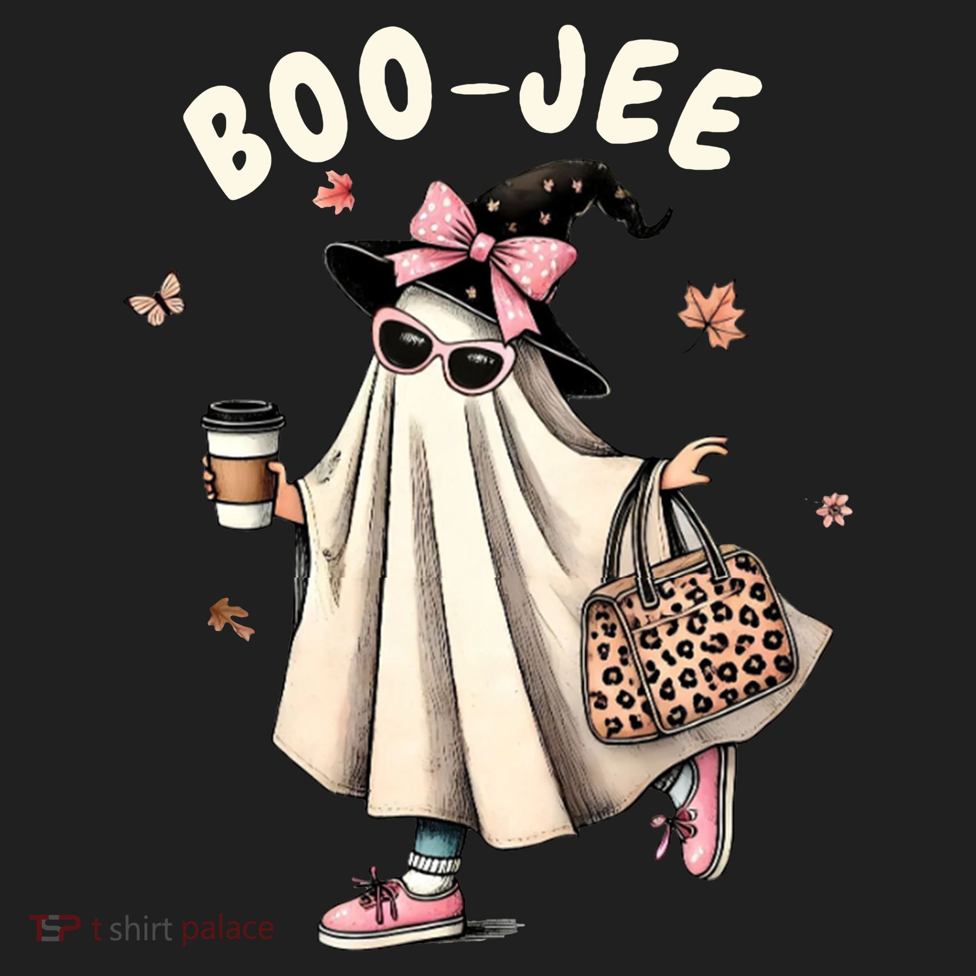 Boojee Funny Halloween Boujee Shopping Ghost Fall Women's Sweatshirt