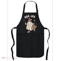 Boojee Funny Halloween Boujee Shopping Ghost Fall Apron thumb 0